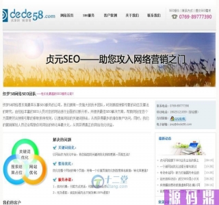 SEO服务公司网站源码 织梦CMS模板+网络设计推广企业网站+搜索引擎优化企业