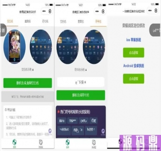 王者荣耀改名微信小程序源码可改空白名、重复名、符号名