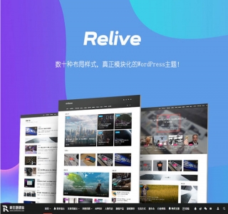 WordPress主题-Relive 3.1自媒体博客主题模板源码