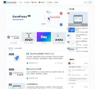 最新版CorePress v5.8.5主题域名-高颜值WordPress博客网站模板